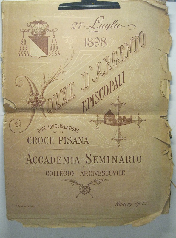OMAGGIO A MONSIGNORE  FERDINANDO CONTE CAPPONI,  nel suo giubileo episcopale.